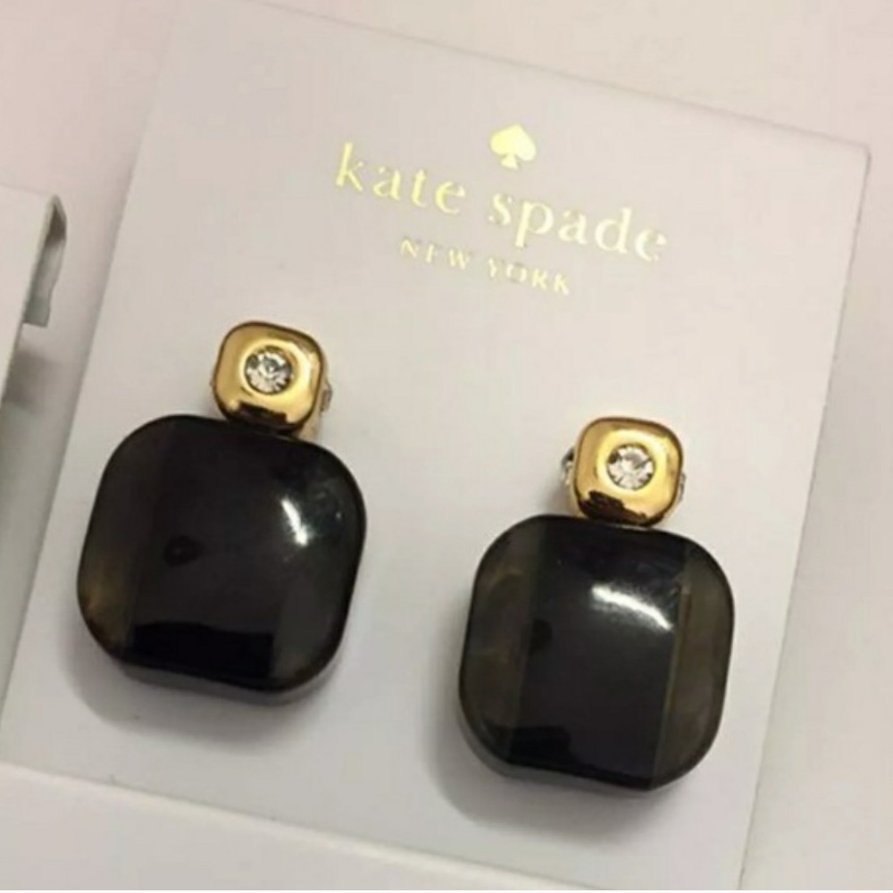 kate spade Color Block Earrings in Black ♠️
